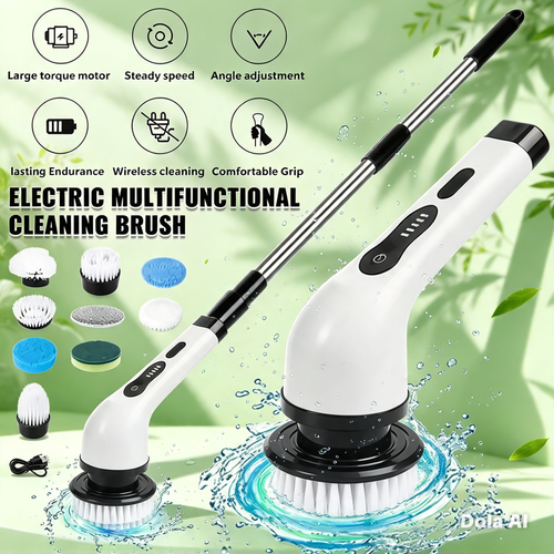 Escova de Limpeza Elétrica Multifuncional
